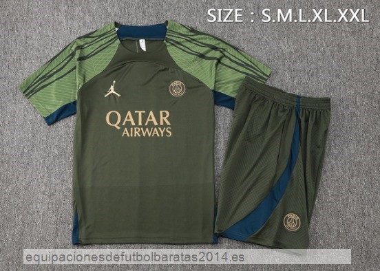 Nuevo Entrenamiento Conjunto Completo Paris Saint Germain 24/25 Verde Baratas